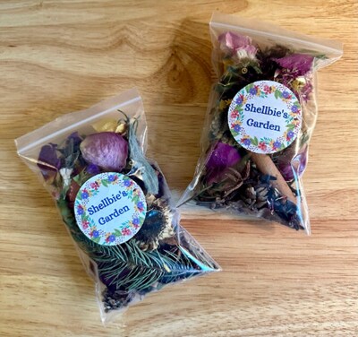 Dried Flowers Herbs Rustic Botanicals Potpourri Pouch - image4